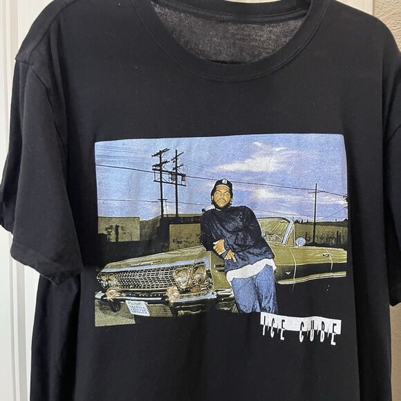 ICE CUBE IMPALA RAP HIP HOP  T SHIRTS MENs Size XXL Black Graphic Tee - Picture 2 of 5